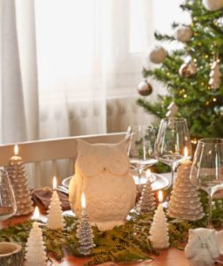 Cómo decorar el centro de mesa en Navidad