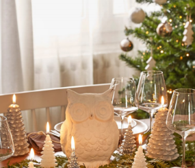 Cómo decorar el centro de mesa en Navidad